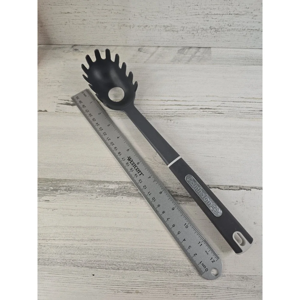 Calphalon Nylon Pasta Fork‎ Spaghetti Server Black Gray Heat Resistant Nonstick